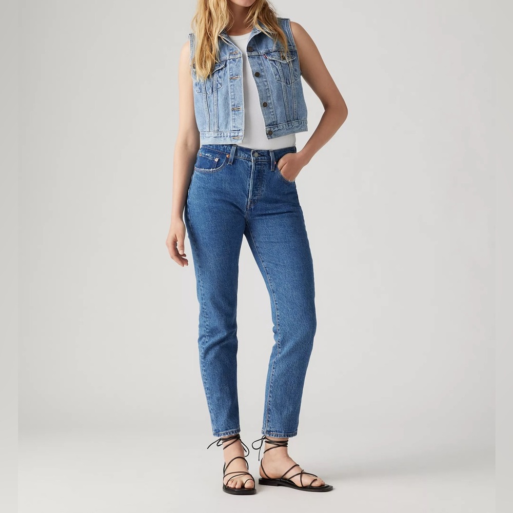 Levi's Blue 501 Skinny Denim Jeans